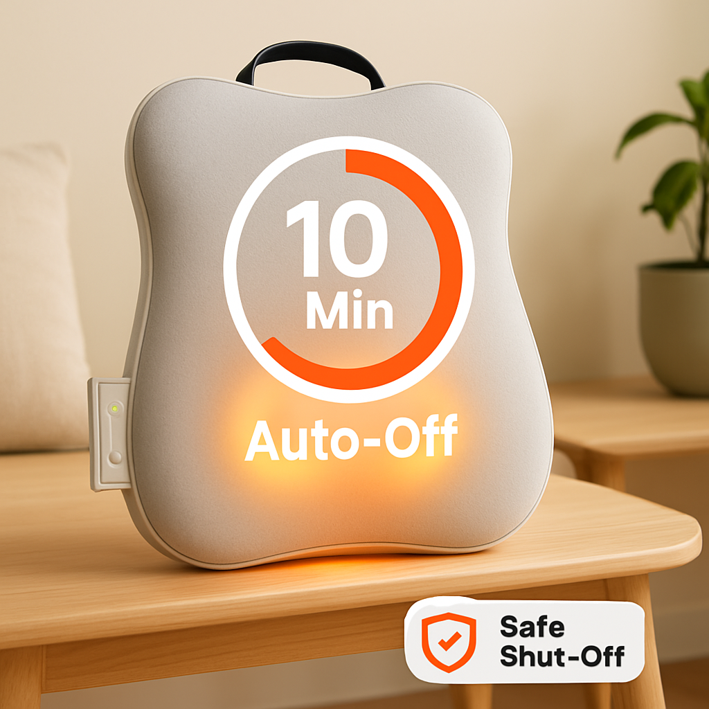 Shiatsu Back Massager 3D Deep-Tissue Kneading Pillow