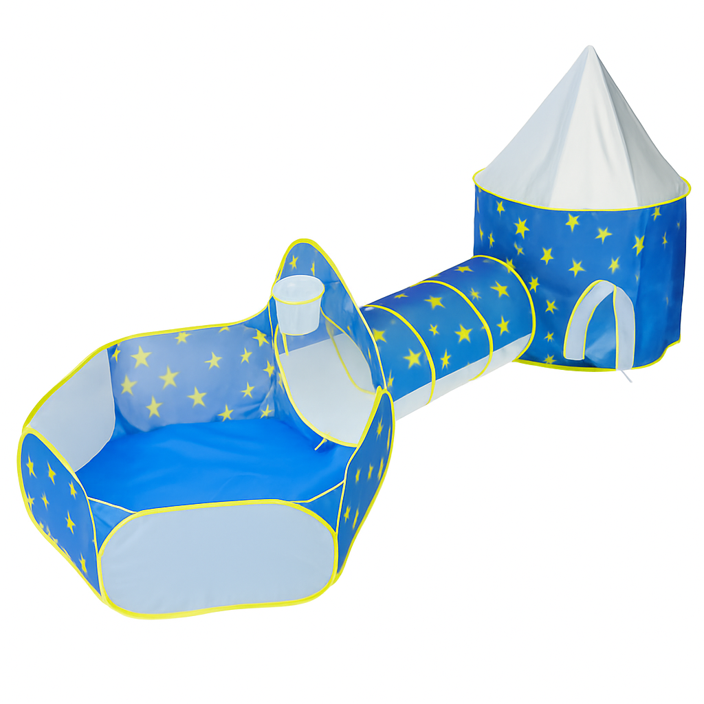 3-in-1 Crawl Tunnel Tent for Kids Playtime