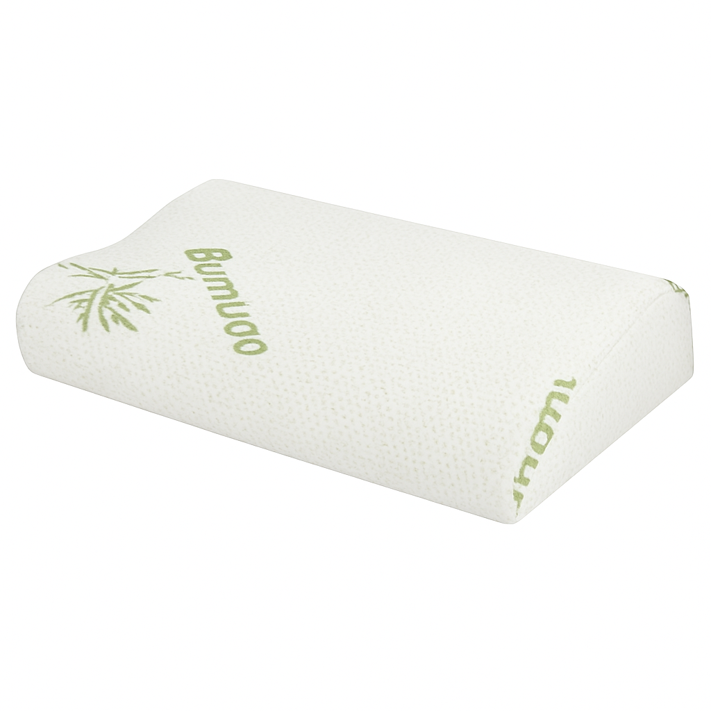 Bamboo Memory Foam Sleep Pillow Contoured Cervical Pillow