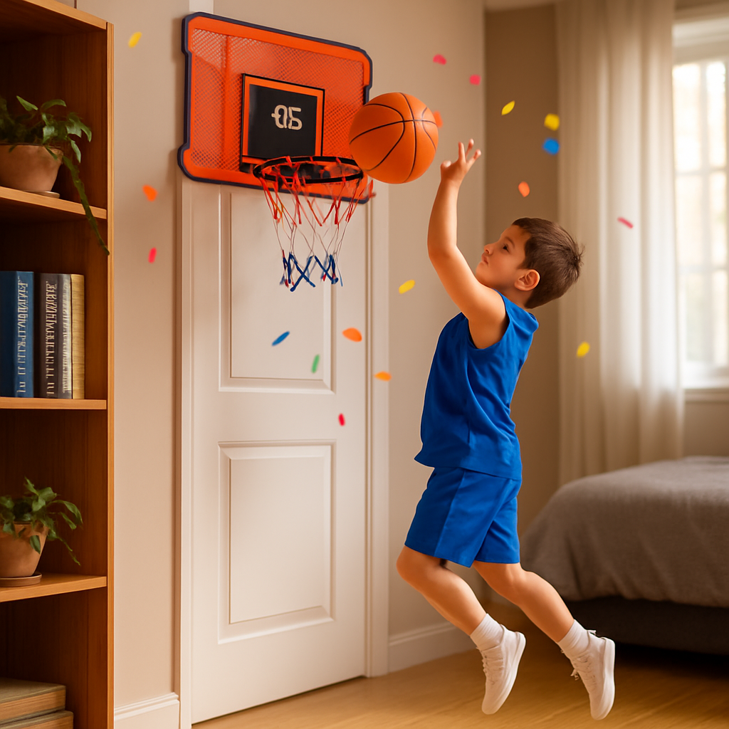 Indoor Mini Basketball Hoop Set for Door