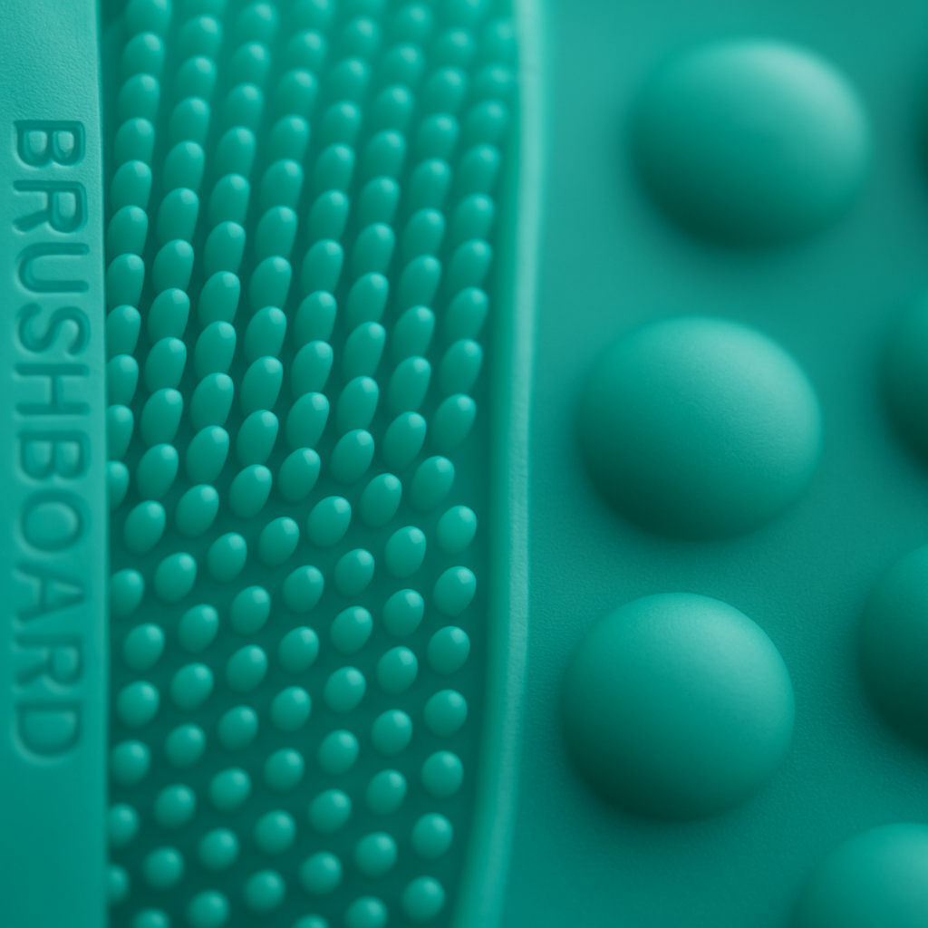 Silicone Back Scrubber Belt for Shower Scrubber - Blue