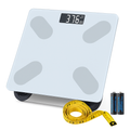 Smart Digital Scale For Body Weight High Accuracy BMI Weight Scale Full Body Composition Analysis Sync with APP 4mm Tempered Glass 397LBS Capacity LCD
