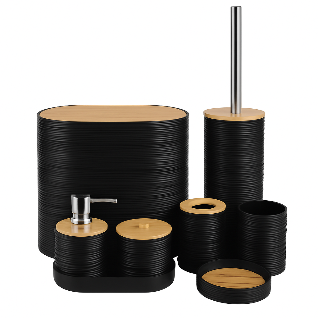 Bathroom Accessories Set with Dispenser & Holder