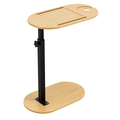 C-Shaped Bathtub Tray Table with Adjustable Height