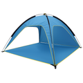 Beach Tent Outdoor Waterproof Tent Canopy for 4-6 Person with 3 Door Openings Carrying Bag UPF50+ Easy Setup for Beach Picnic Camping Hiking Adventure