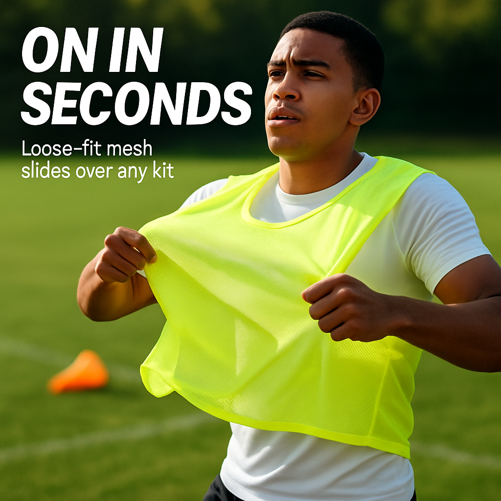 5Pcs Mesh Scrimmage Vests for Team Sports