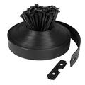 Non-Digging Plastic Garden Edging Kit for Lawn and Flower Beds