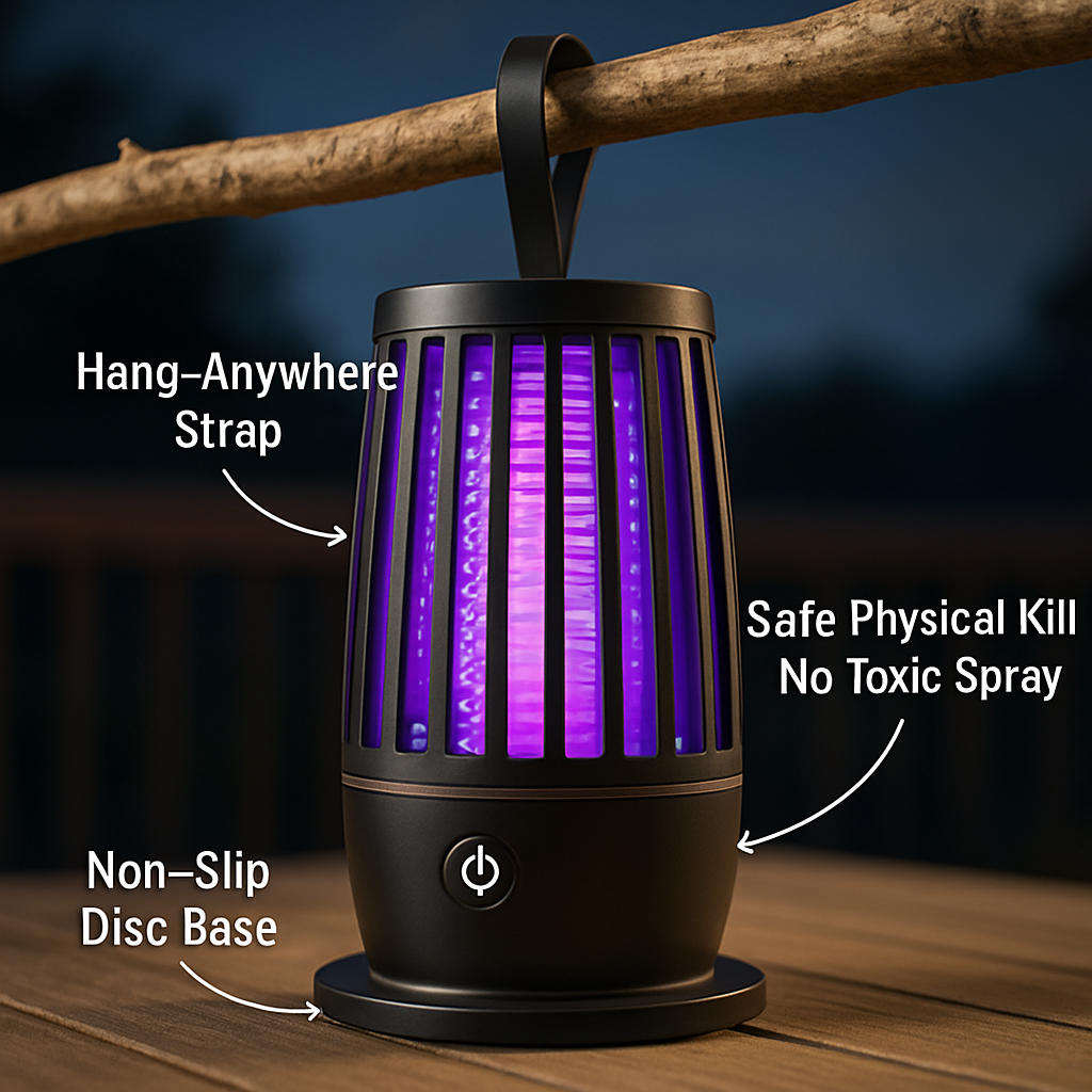 Mosquito Killer Lamp with Night Light, Rechargeable