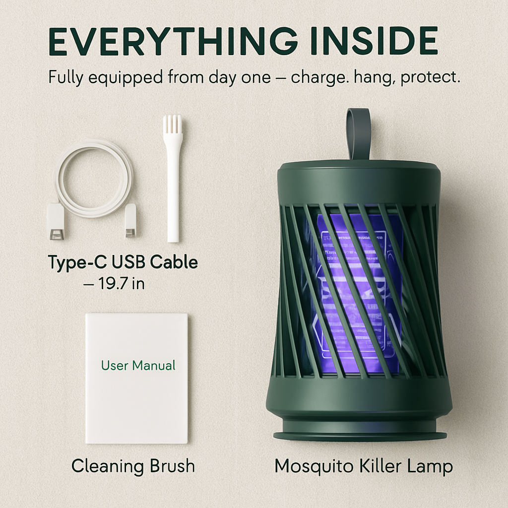 Rechargeable Mosquito Killer Lamp with Night Light