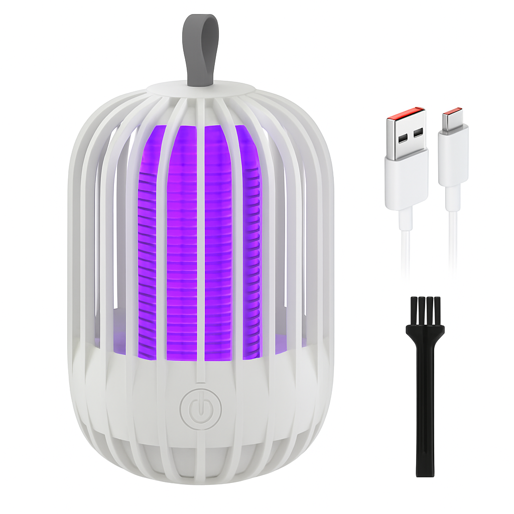Cordless Indoor Bug Zapper Mosquito Lamp with Hanging Strap