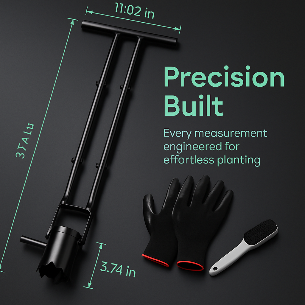 Bulb Planter Tool with Long Handle for Easy Planting