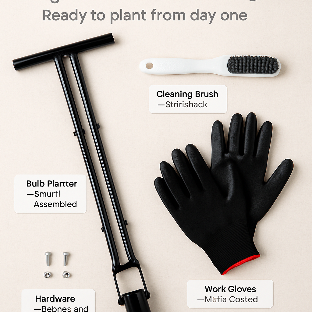 Bulb Planter Tool with Long Handle for Easy Planting
