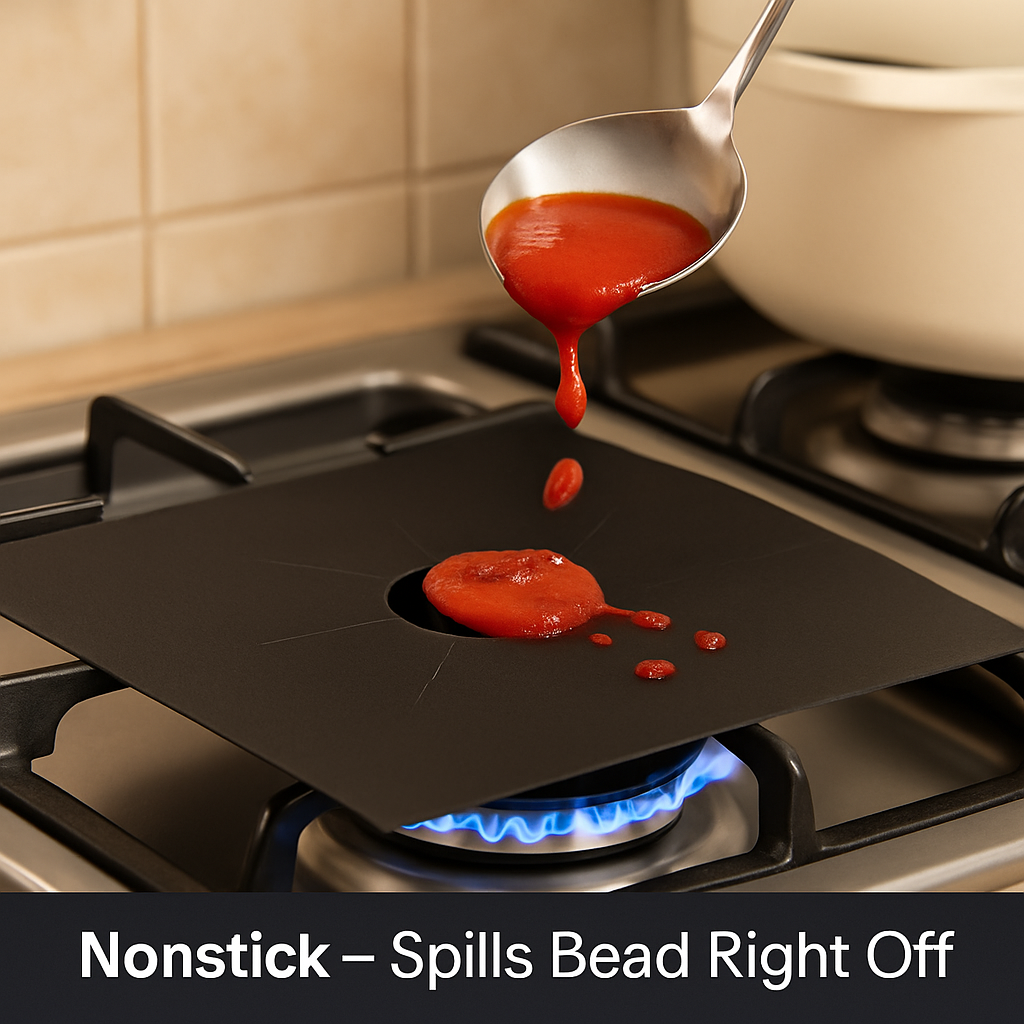 Stovetop Burner Protector Liners for Reusable Nonstick