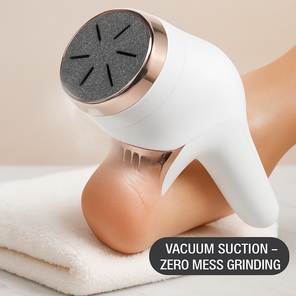 Electric Foot Callus Remover with Vacuum Grinding Heads