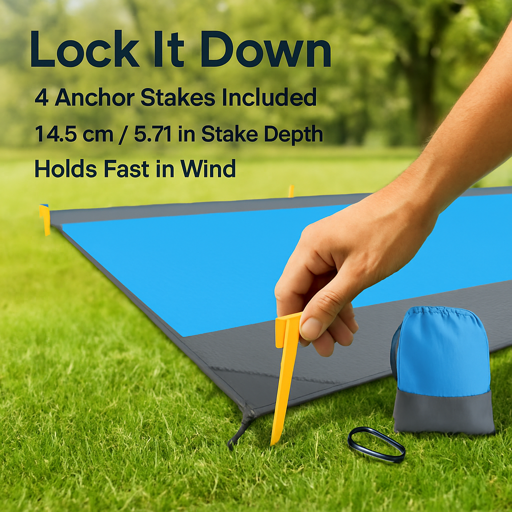 Foldable Picnic Blanket: Sand-Proof & Water-Resistant