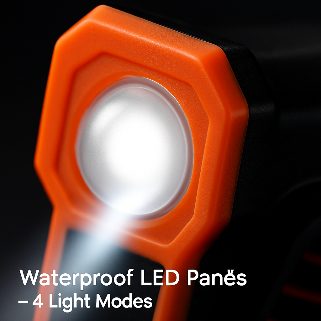 Portable Camping Lantern Fan with Rechargeable Battery