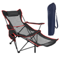 Foldable Camping Chair with Cup Holder & Side Pocket