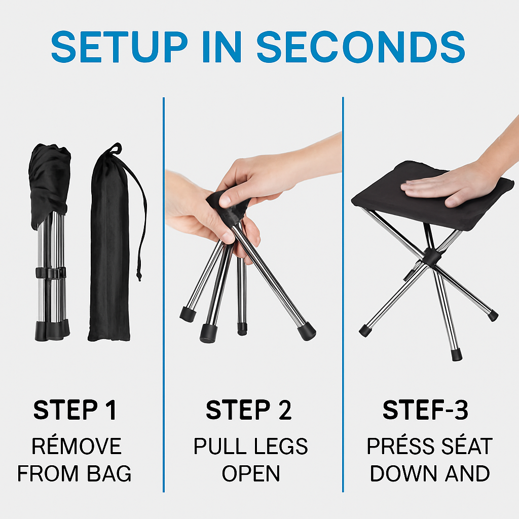 Foldable Camping Stool for Outdoor Adventures