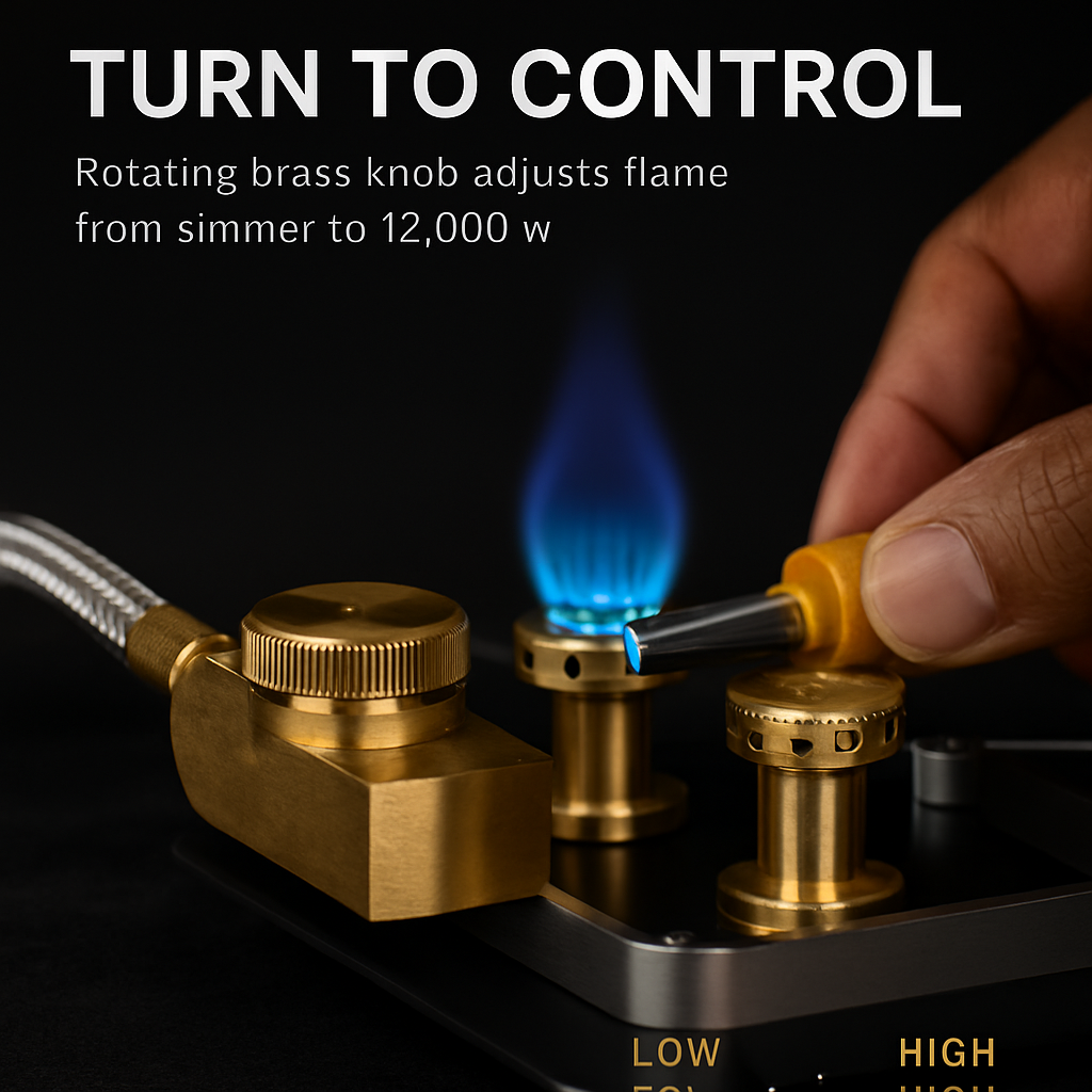 Portable Camping Stove with Windproof Burner for Outdoors
