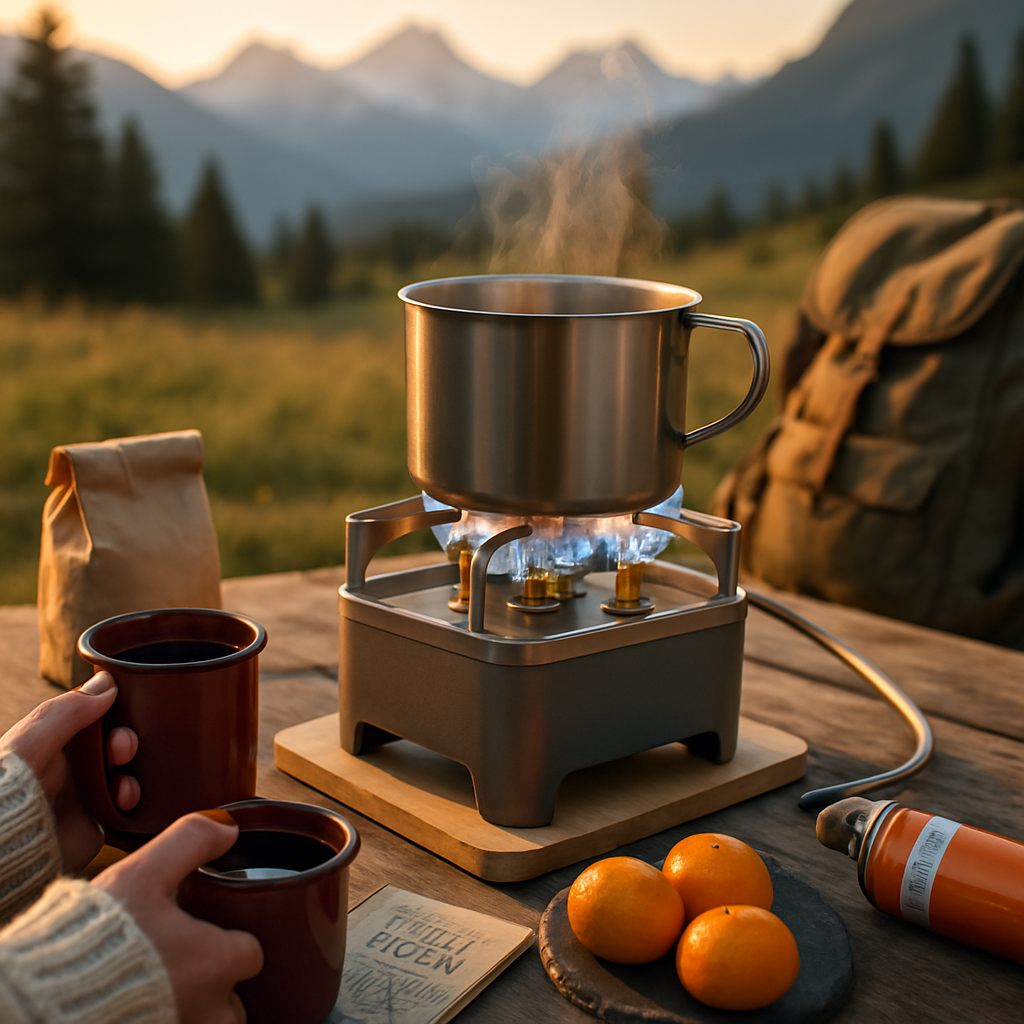 Portable Camping Stove with Windproof Burner for Outdoors