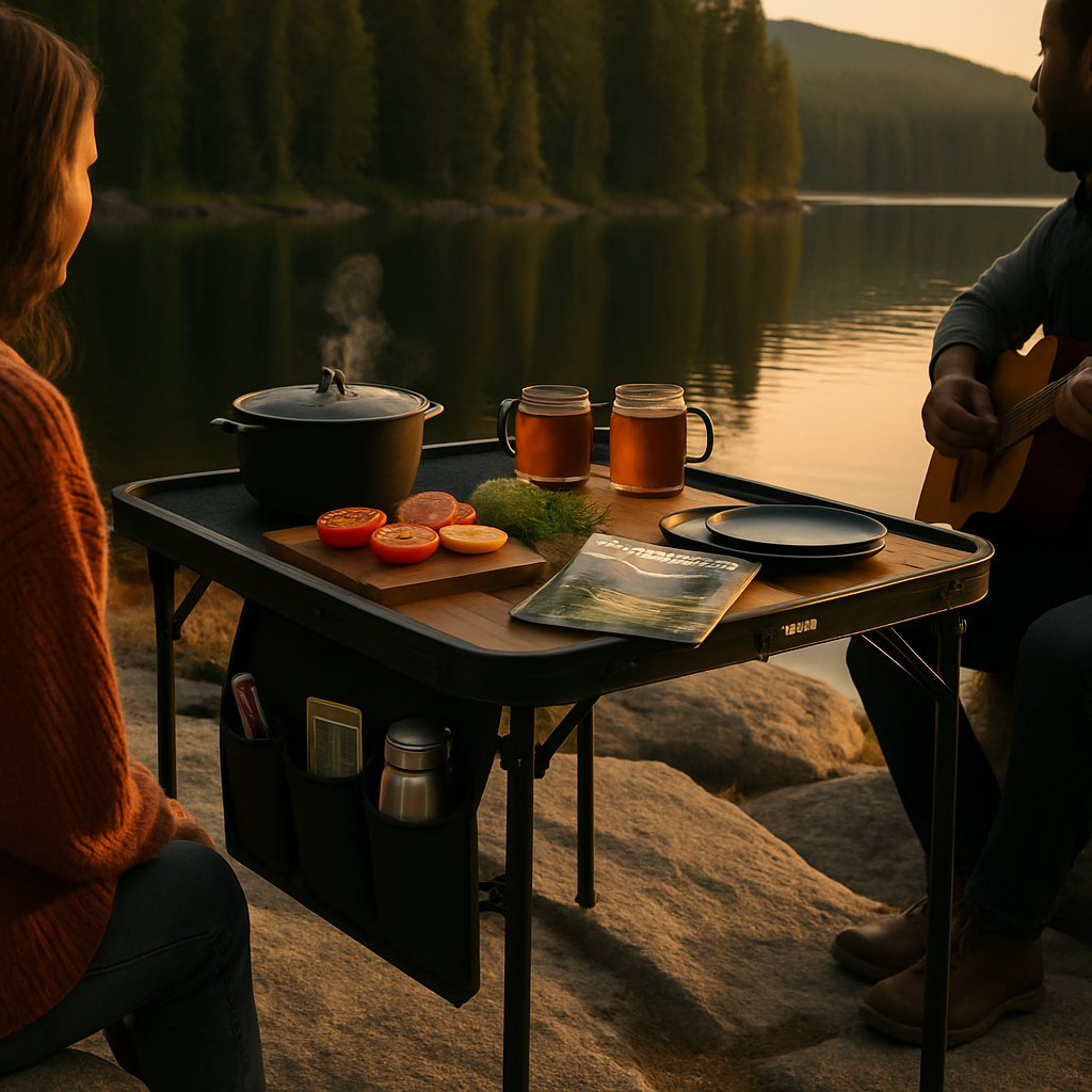 Foldable Camping Table for Outdoors, Lightweight Aluminum