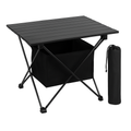 Foldable Camping Table with Storage Basket