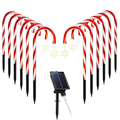 Candy Cane Christmas Lights with 12 Candies