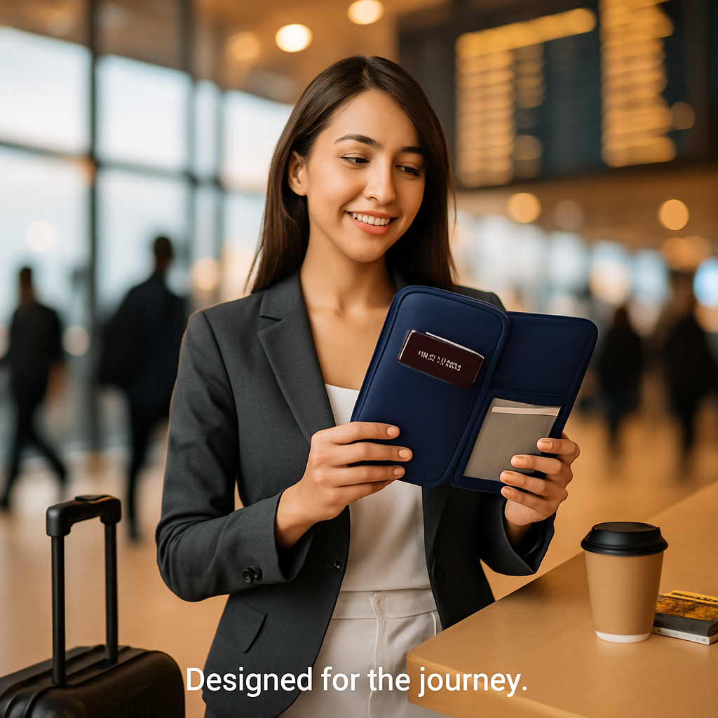 Travel Passport Wallet 12Cells Ticket ID Credit Card Holder Water Repellent Documents Phone Organizer Zipper Case Business Trip Daily Use