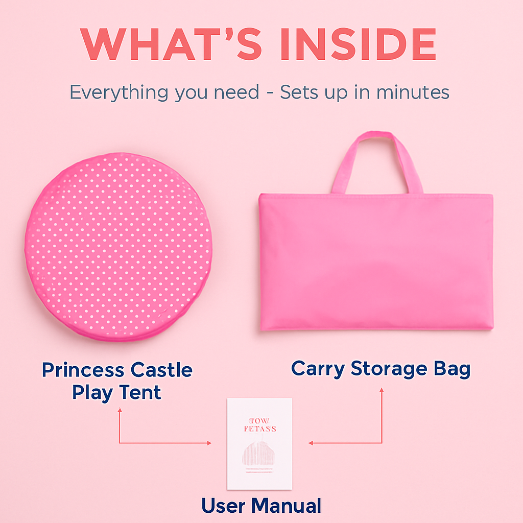 Princess Castle Play Tent for Indoor & Outdoor Fun