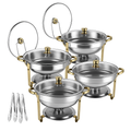 Chafing Dish Buffet Set - Round Stainless Steel