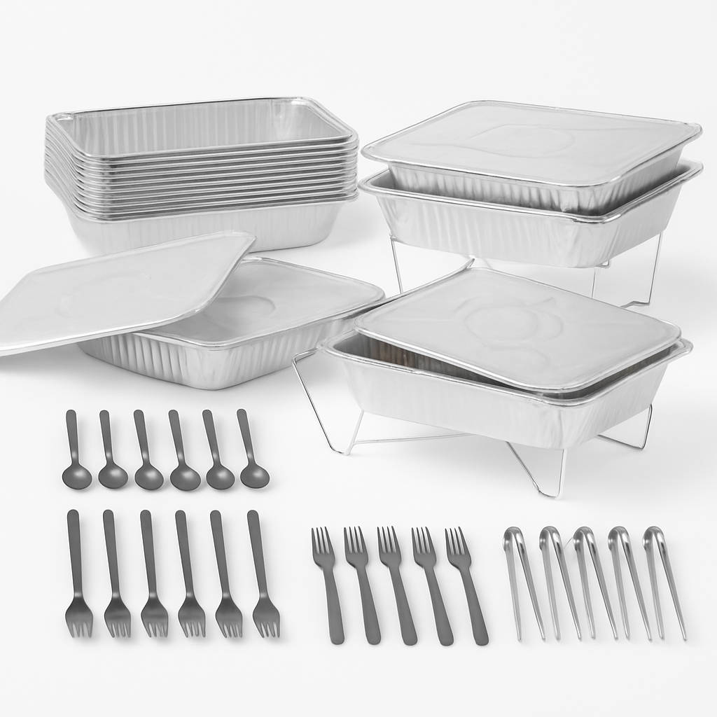 Disposable Chafing Dish Buffet Set for Parties and Catering