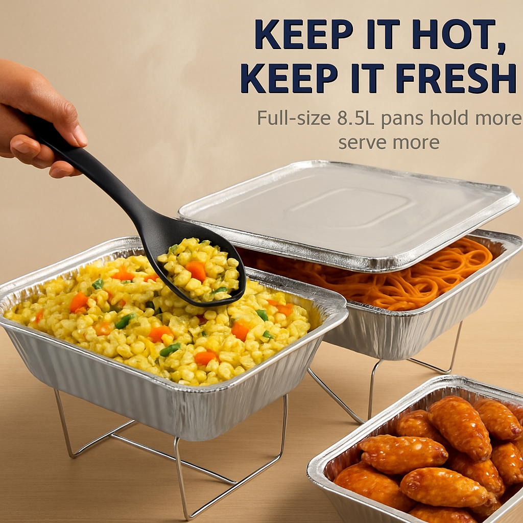 Disposable Chafing Dish Buffet Set for Parties and Catering