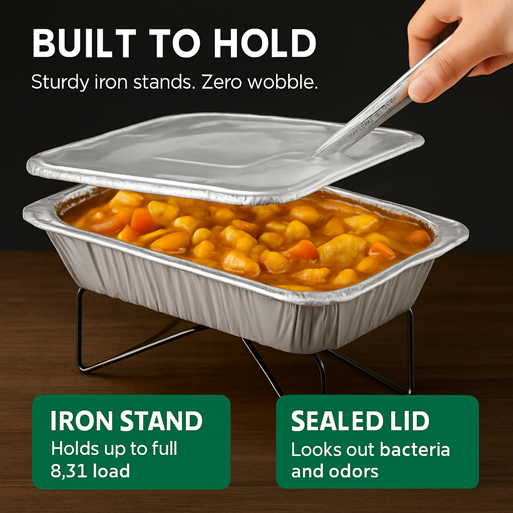 Disposable Chafing Dish Buffet Set for Parties and Catering