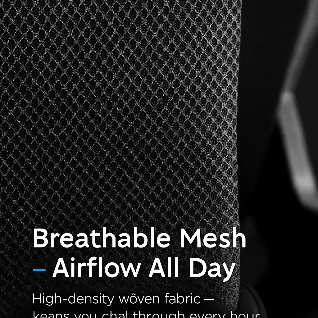 Mesh Ergonomic Office Chair with 135° Reclining Task Chair with 3.94in Adjustable Height Virgin Sponge Seat Cushion