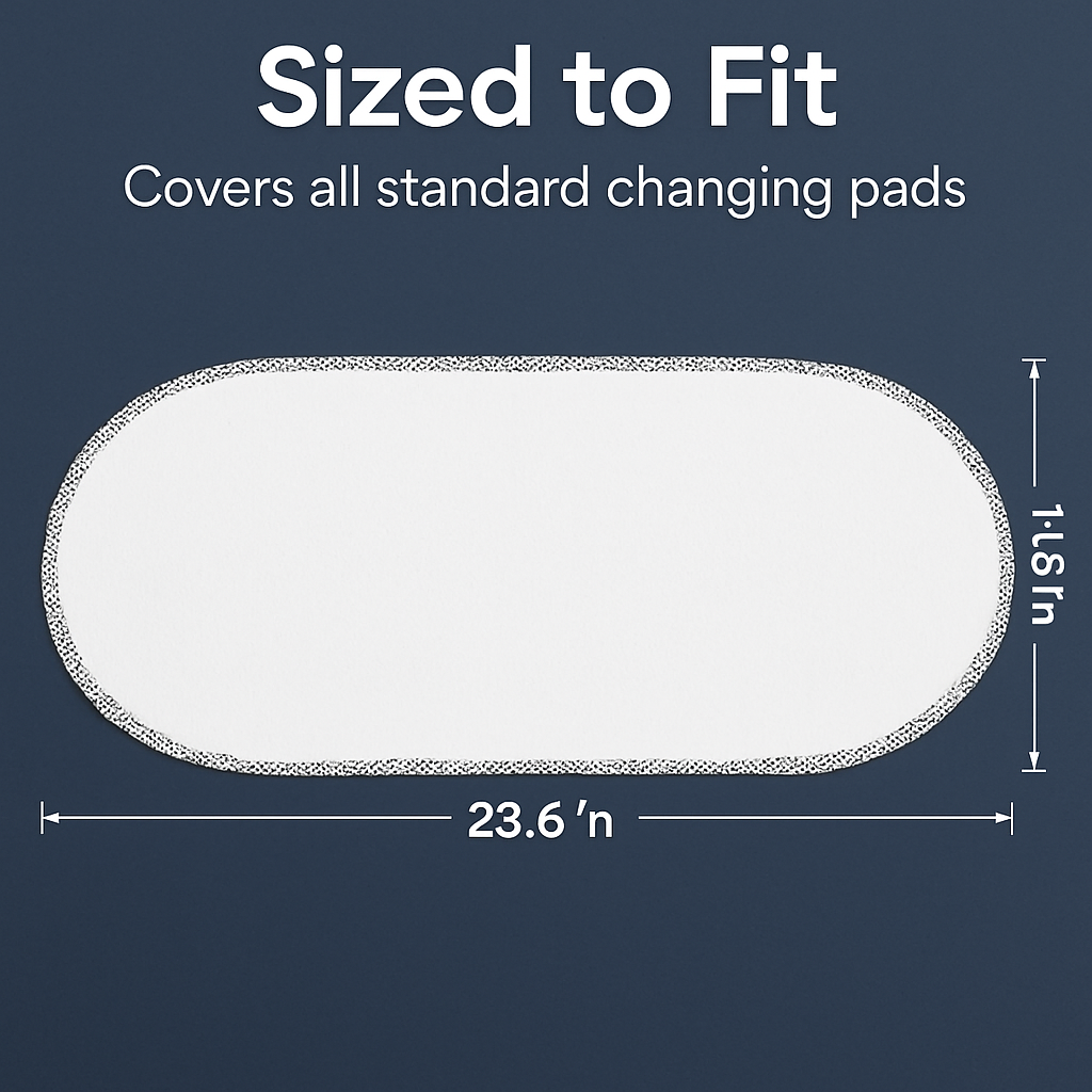 Waterproof Changing Pad Liners - Washable Cotton Surface