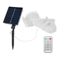 9.84x6.56FT 192LED Solar Christmas Net Lights Outdoor Bush Lights Dimmable IP44 Waterproof with 8 Modes Remote Timer Memory Function for Holiday Party