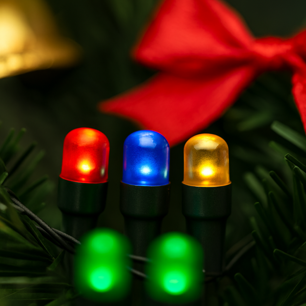 Solar Christmas Tree Lights for Pathway and Garden Decor
