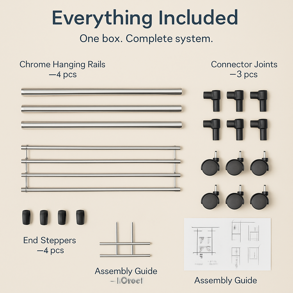 Extendable Garment Hanging Rack for Home Use