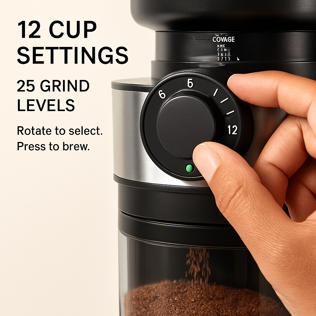 Conical Burr Coffee Grinder for Home Use