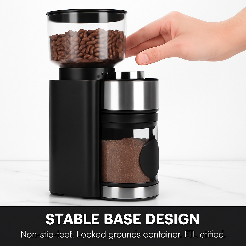 Conical Burr Coffee Grinder for Home Use
