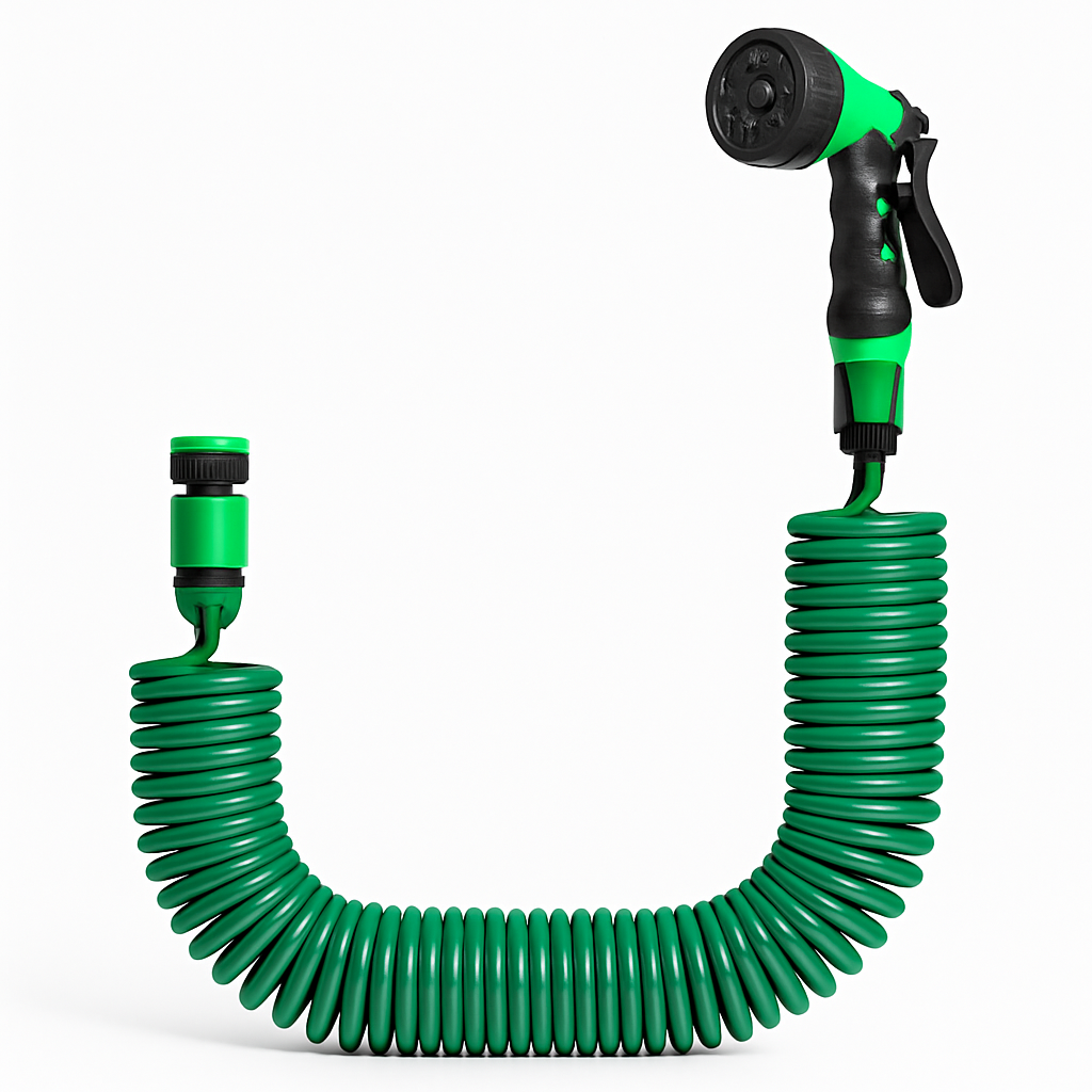 Garden Hose with 7-Mode Sprayer for Patio and Garden