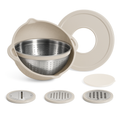 Multifunctional Mixing Bowl with Colander and Graters Set