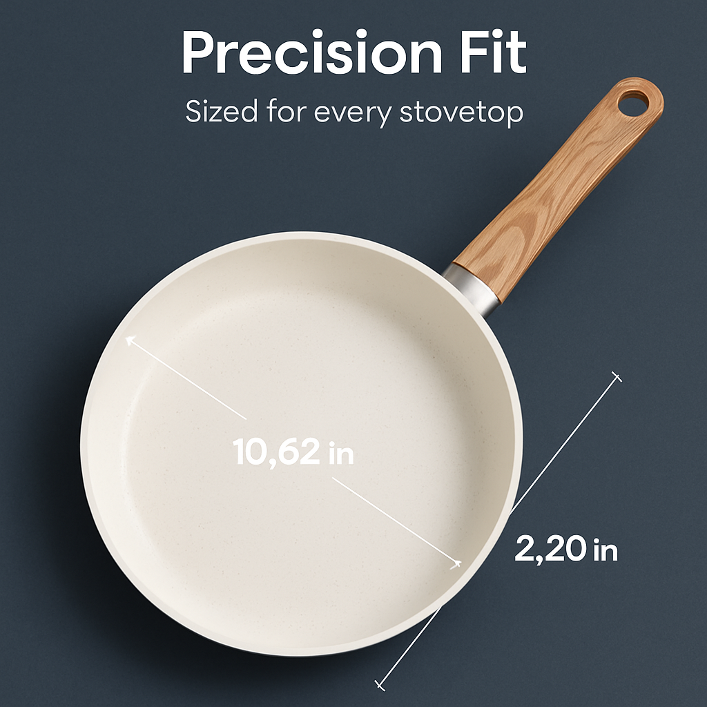 Nonstick Cookware Set with Detachable Handles