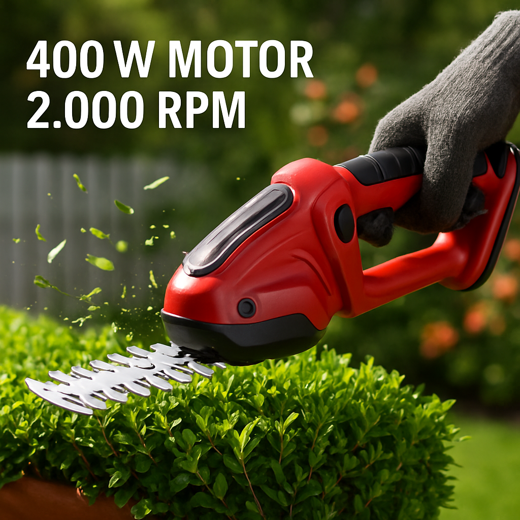 Cordless Grass Shears & Hedge Trimmer 2-in-1