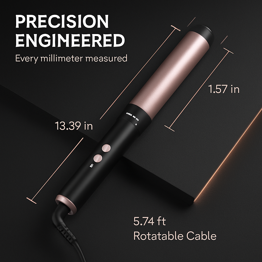 5-in-1 Curling Wand with 4 Barrels & Brush