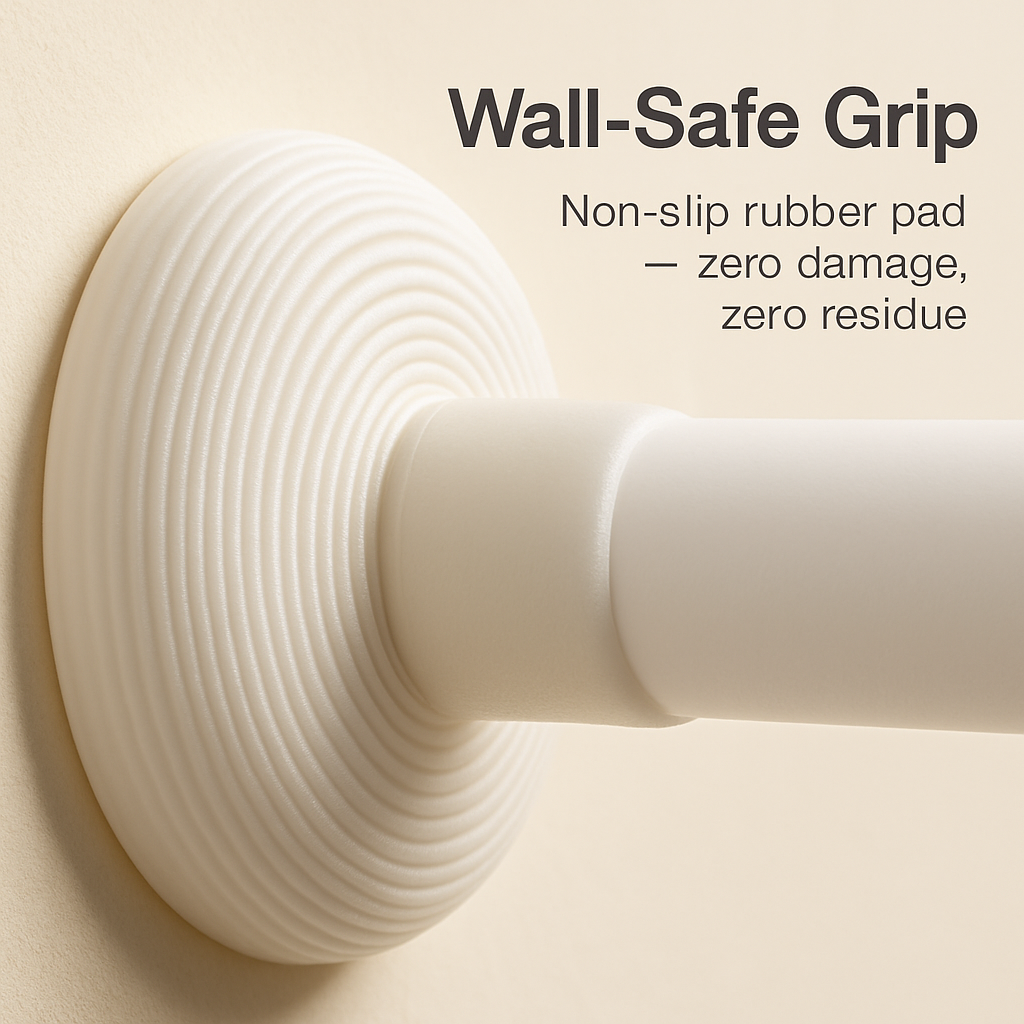Tension Curtain Rod Extendable for Easy Home Use