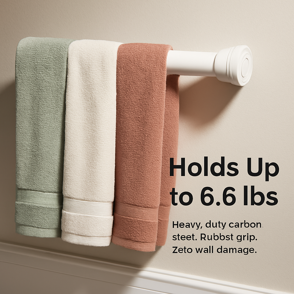 Tension Curtain Rod Extendable for Easy Home Use