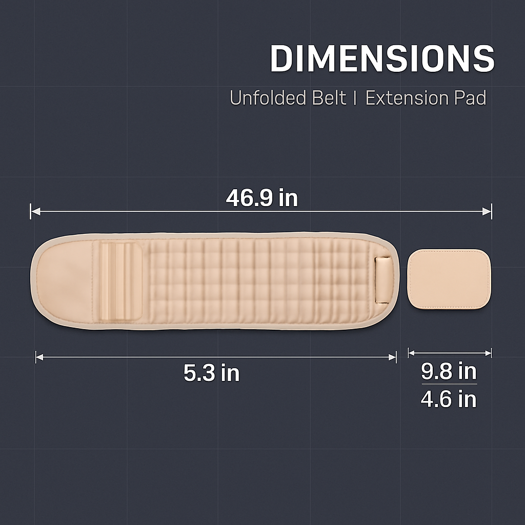 Decompression Back Belt for Lumbar Support and Relief