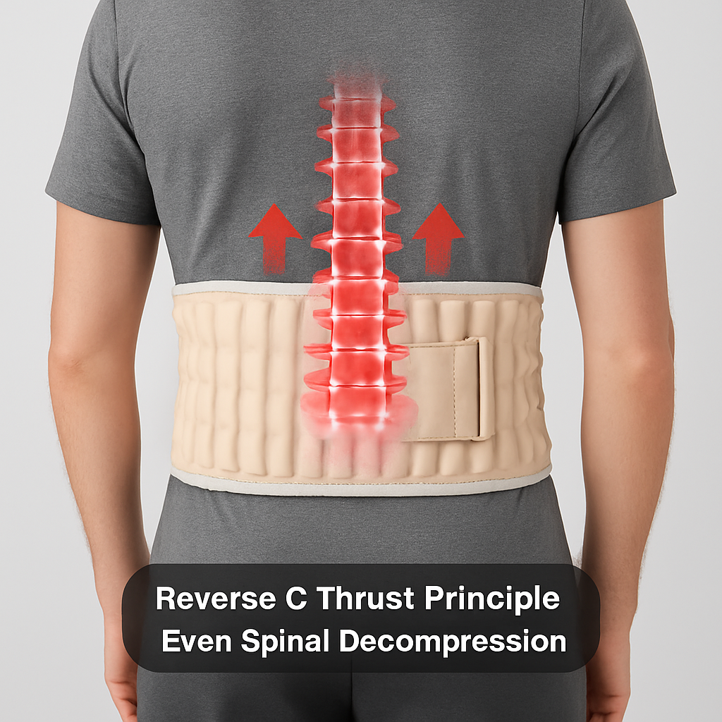 Decompression Back Belt for Lumbar Support and Relief