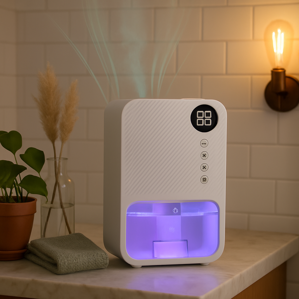 Dehumidifier: Portable, Sleep Mode, Timer & 7-Color Lighting